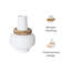 Petit vase de table Contour Small avec accents en bois et finition mate-123273979-123273978