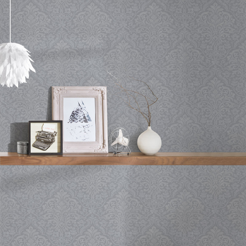 Scotland 10.05m x 53cm Matte Wallpaper Roll, Grey