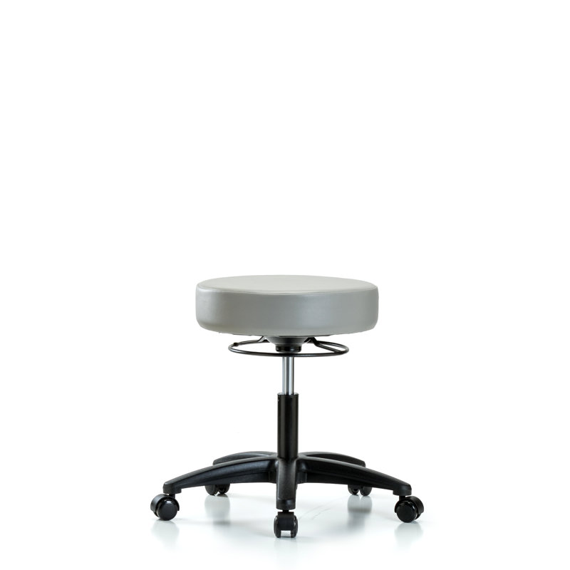 Tabouret de laboratoire réglable en hauteur Anissa, Colombe, Patins
