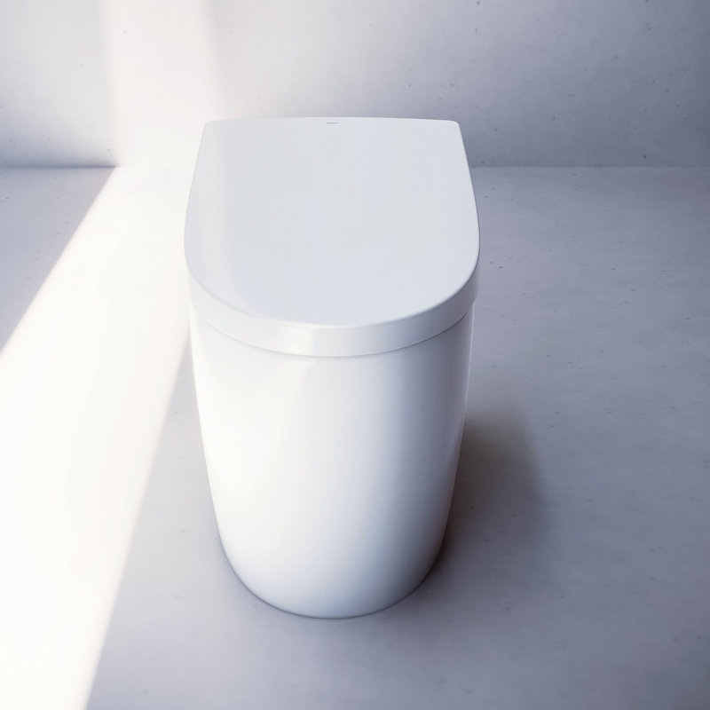 Toilette NEOREST® AS à chasse double 1,0 ou 0,8 GPF avec siège de bidet intégré et EWATER +, blanc coton