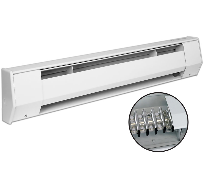 Plinthe chauffante K 27 '/ 277 / 240V 2000 / 1500W BLANC