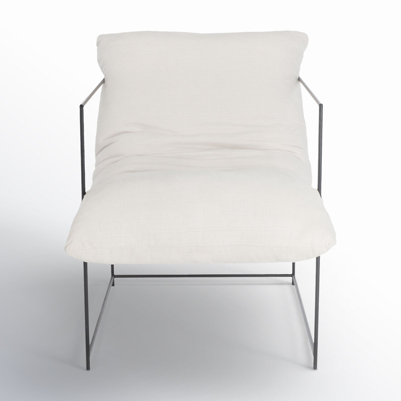 Giulietto Upholstered Armchair, Ivory Linen