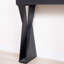 Console moderne - table d'entrée étroite 58,3 po, canapé en bois manufacturé avec pieds croisés
