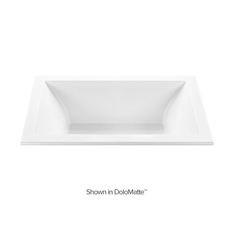 Andrea® 13 DoloMatte 66" x 42" Soaking Solid Surface Bathtub, Drop in