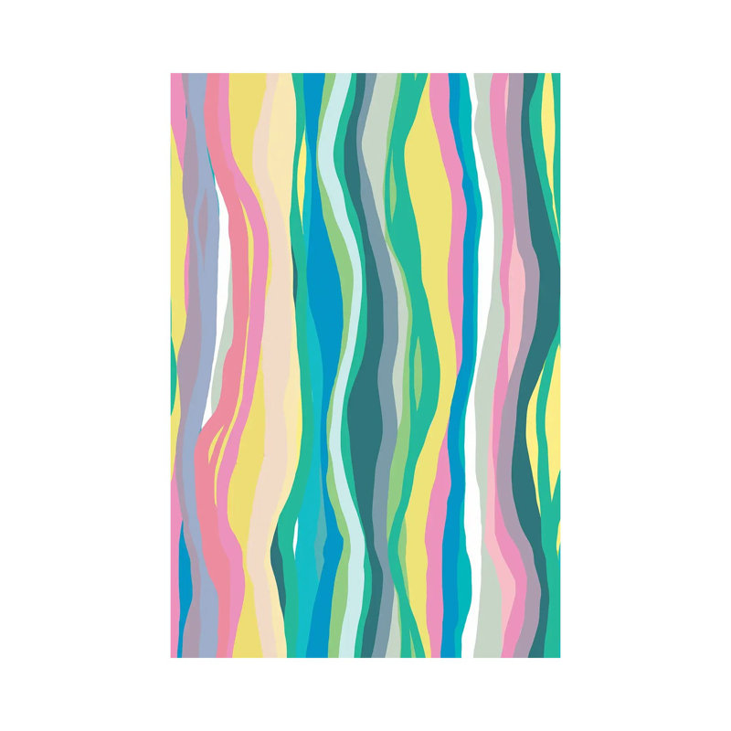 Colourful Agate Slides 1 Piece Wrapped Canvas Painting, 101.6 cm H x 66.04 cm W