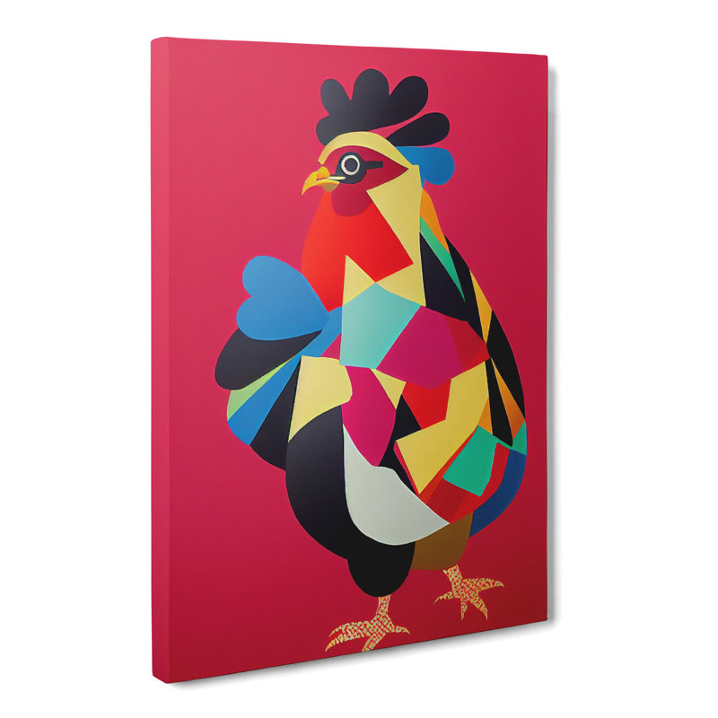 Chicken Pop - Wrapped Canvas, 76cm H x 50cm W x 3cm D
