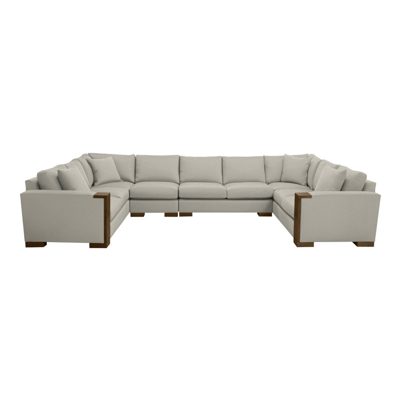 Michael Weiss 4-Piece Abingdon Sectional, Ian Smoke, Havana