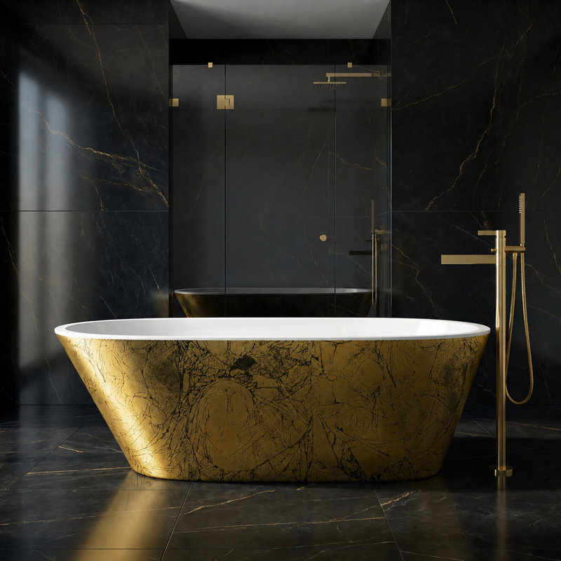 67.7'' x 29.5'' Soaking Acrylic Bathtub