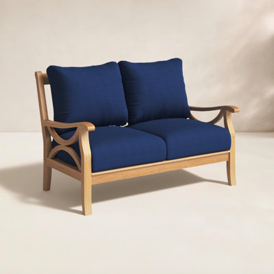 Brunswick 52" Teak Patio Loveseat