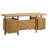 Roldan 4-Drawer Double-Pedestal Computer Desk with Letter-Size File Storage, Light Ash