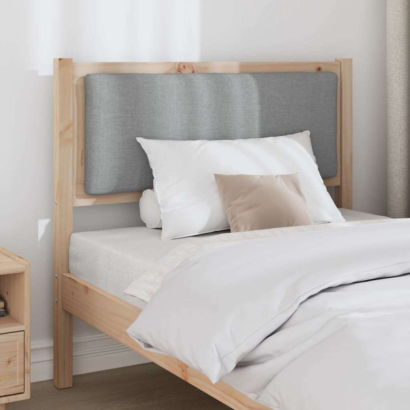 Solid Wood Headboard, Brown, Grey, Twin