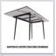 Ensemble de table de salle à manger extensible de 47 à 63 po pour 2 à 6 personnes, équipé d'une chaise de salle à manger rembourrée tubulaire sans accoudoirs en forme de C et d'une table de salle à manger élégante et spacieuse avec pieds en métal