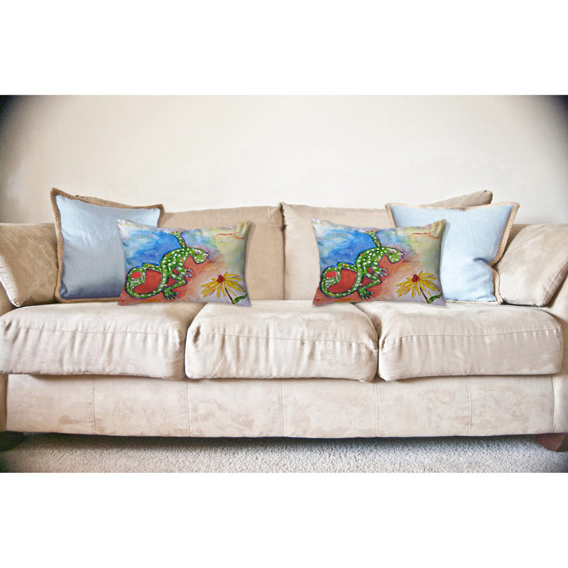  Coussin lombaire intérieur / extérieur Gecko, 16 po x 20 po