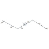 Nichols 74.41'' 6 -Light Swing Arm Track Track Kit with Dimmable and Adjustable Head