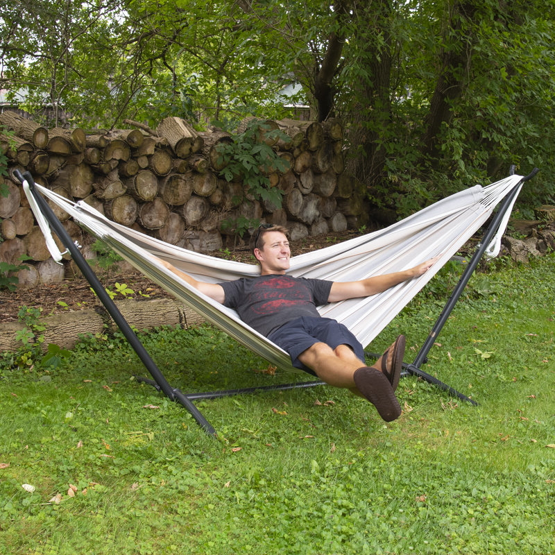 Tessa Double Hammock with Stand, Dove