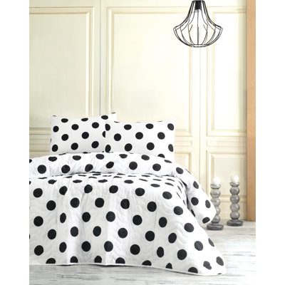 Evanne Dots Bedspread with Pillowcases