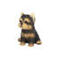 Brown YorkTerrier | Handpainted Decorative Puppy Statue for Home & Garden Decor | Premium Polyresin Dog Statue | Gift for Dog Lovers | Weather-Resistant Indoor/Outdoor Decor