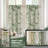 Kitchen Curtains Toile Tier Linen Short Curtains Cafe for Living Room Bathroom Farmhouse French Country Vintage Printed Pattern Rod Pocket 2 Panels-504518472-504372182