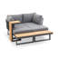 Canapé modulaire modulaire avec table basse