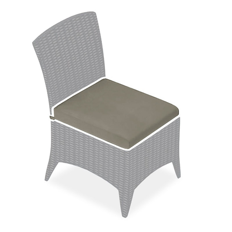 Arbor Dining Side Chair Cushion - Spectrum Peacock, Gray