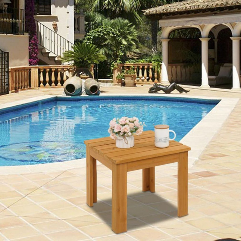 Solid Wood End Table