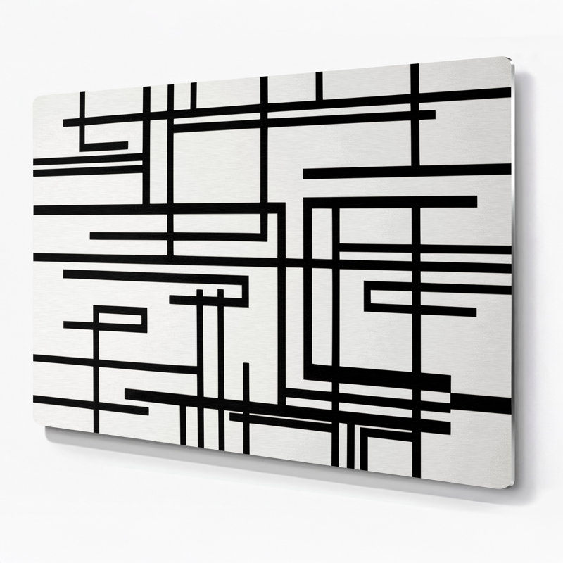 Minimalisme 66, art mural en métal beige, H 20 po x l 24 po