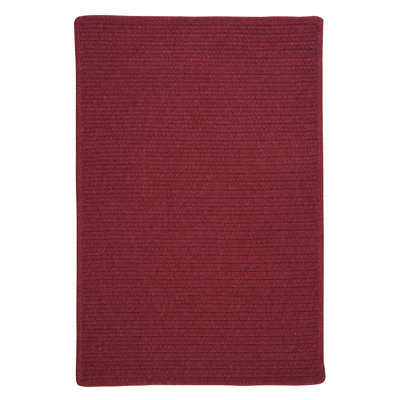 Tanguay Wool Blend Reversible Area Rug - Cedar Red
