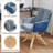 Bernab Swivel Upholstered Home Office Task Desk Chair with Oak Wood Base-2114755257