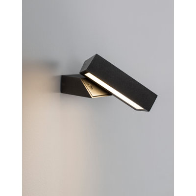 Anthracite Integrated LED Outdoor Armed Sconce