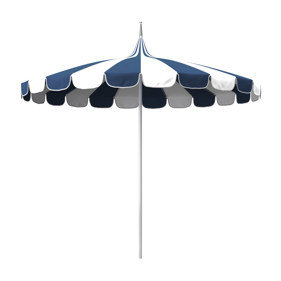 8.5' Sunbrella® Two-Tone Pagoda Umbrella Birch Lane™ Canopy 