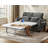 2-in-1 Pull-out Full Side Rv Sleeper Sofa Bed Convertible Chenille Sofa With 20w Fast Charging Led Light Memory Foam Couch Layered Cushion Trim-1264533457