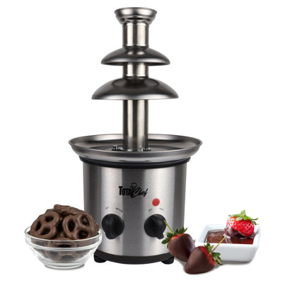Total Chef 3 Tier Chocolate Fountain 680 g Capacity Electric Chocolate Fondue Machine