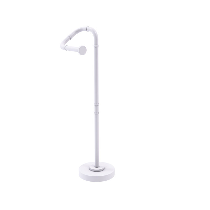 Porte-papier hygiénique sur pied Tioga, Blanc mat