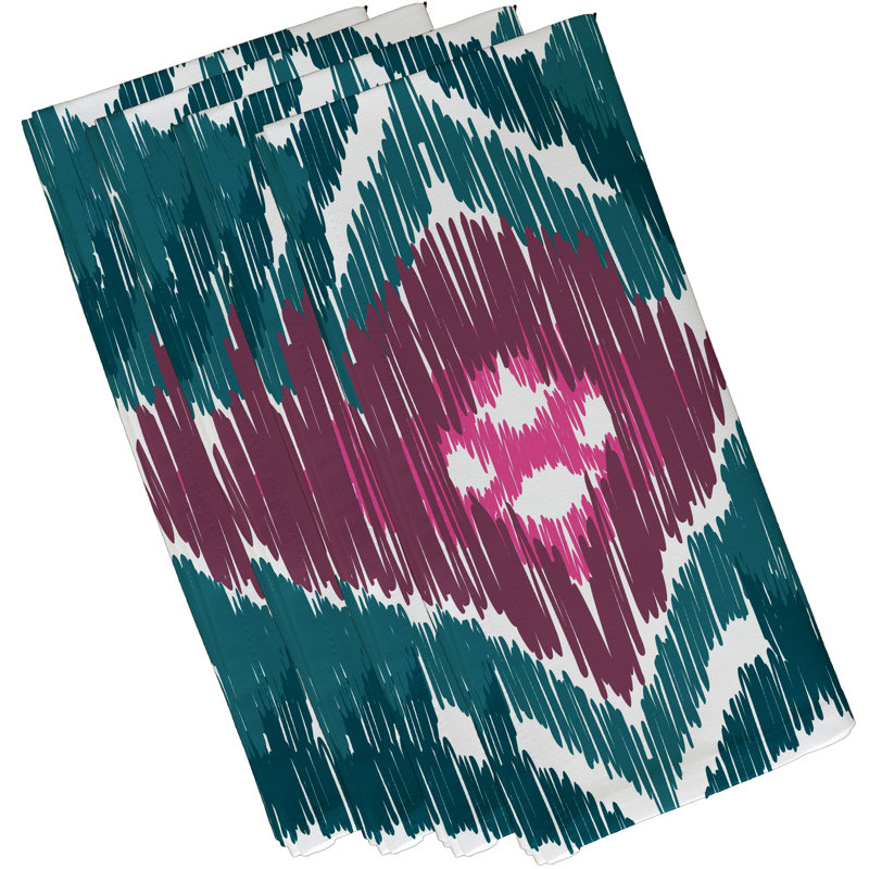 Serviette Original 22 ", Sarcelle / Mauve