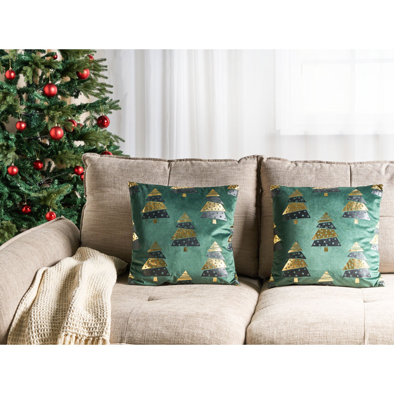 Krista Square Cushion, Green