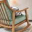 Chaise berçante en bois de frêne