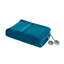 Teal heated plush blanket with two digital controllers