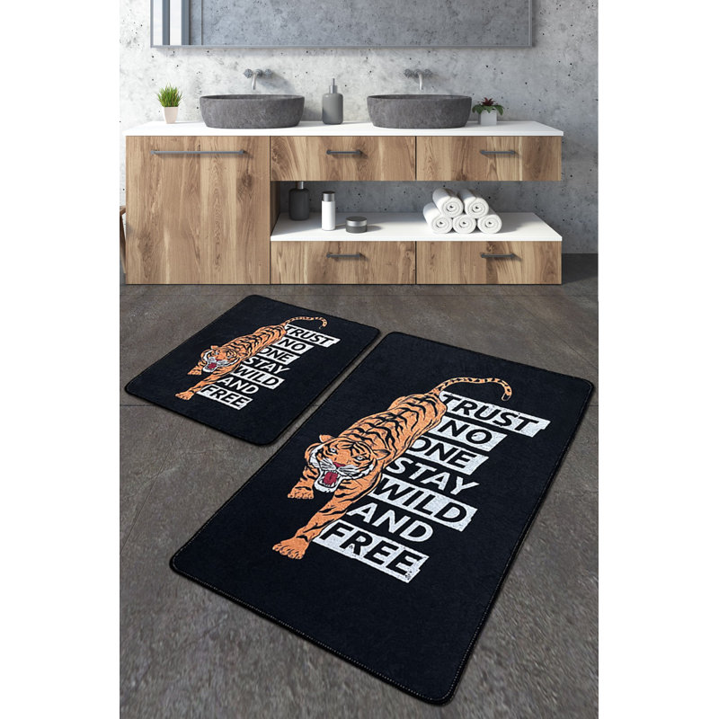 Tapis pour salle de bain Cecili, L 24 po x L 39 po