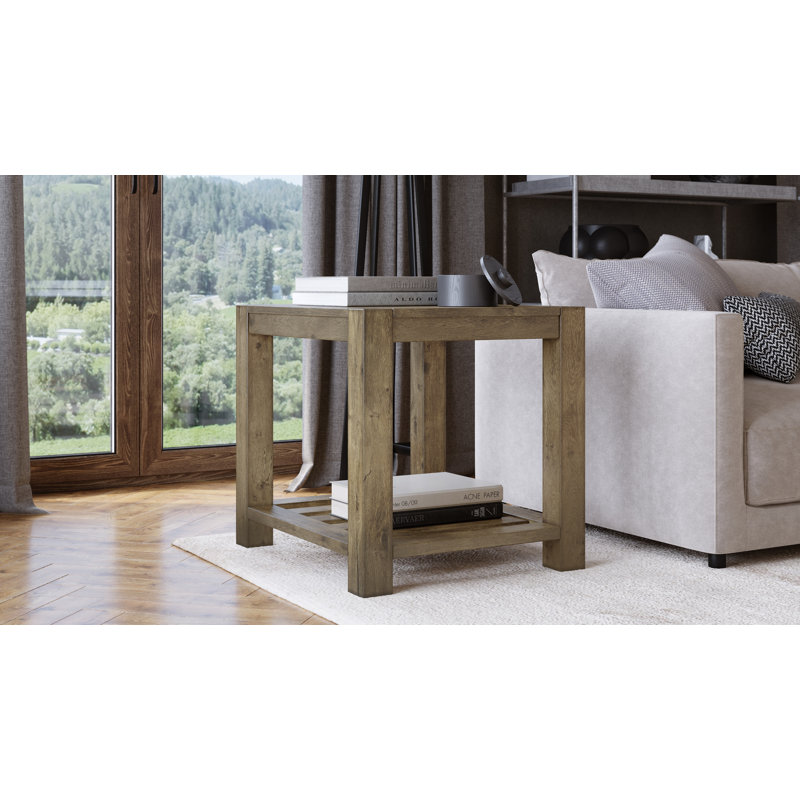 Solid Wood End Table