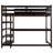 Twin Loft Bed With Desk & Shelves-602105771-602105768