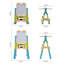 Living And Home Adjustable Plastic Board Easel