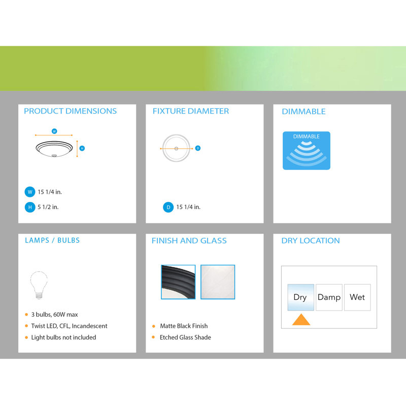 Adline Glass Flush Mount