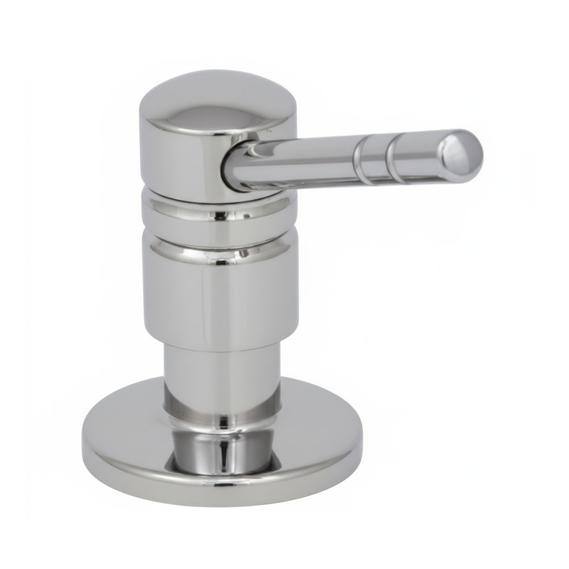 Whitehaus Solid Brass Soap & Lotion Dispenser, Polished Chrome