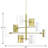 Wandermere 8 - Light Dimmable Geometric Chandelier