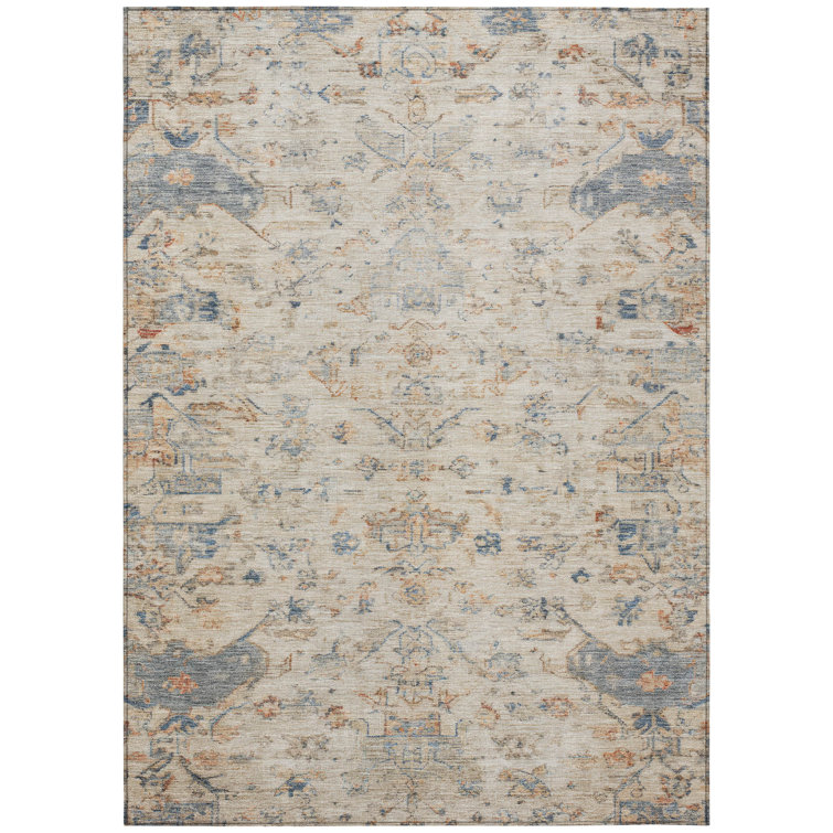 Machine Washable Indoor/Outdoor Bingel ACN2322 Global Rug