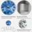 Blue Ice Structures - Modern wall clock-605491556