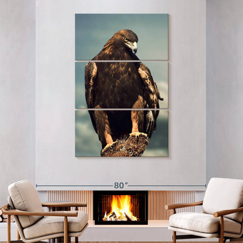 Brampt Regal Golden Eagle, 74" H x 48" W
