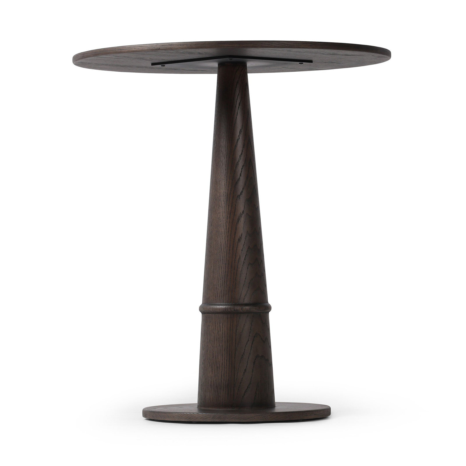 Beverly Round 32.00000'', Brown Oak Veneer, 42.5" H x 32" L x 32" W
