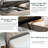 Kadeer Lift Up Bed Frame with Charging Station & LED Light, Upholstered Bed with Button Tufted-1270810391-1270810388