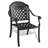 2Pcs Cast Aluminum Dining Chairs With Black Frame And Cushions - Transform Your Outdoor Area Into Patio Chair  2Pcs  Enjoy A Comfortable Time Rust Water ,-1239522101